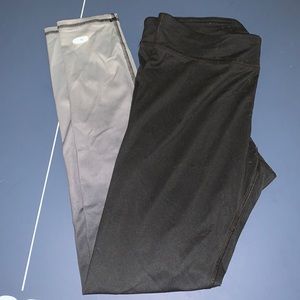 Champion leggings, gradient colors of black and gray, size L